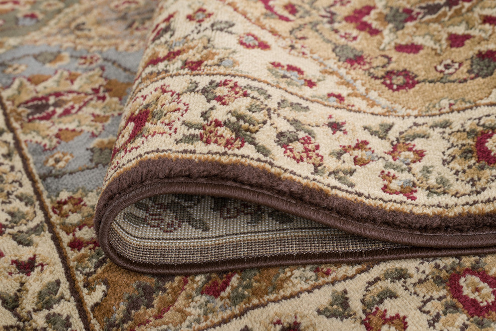 Cambridge Traditional Abstract Multi-Color Oval Area Rug, 5' x 7' Oval