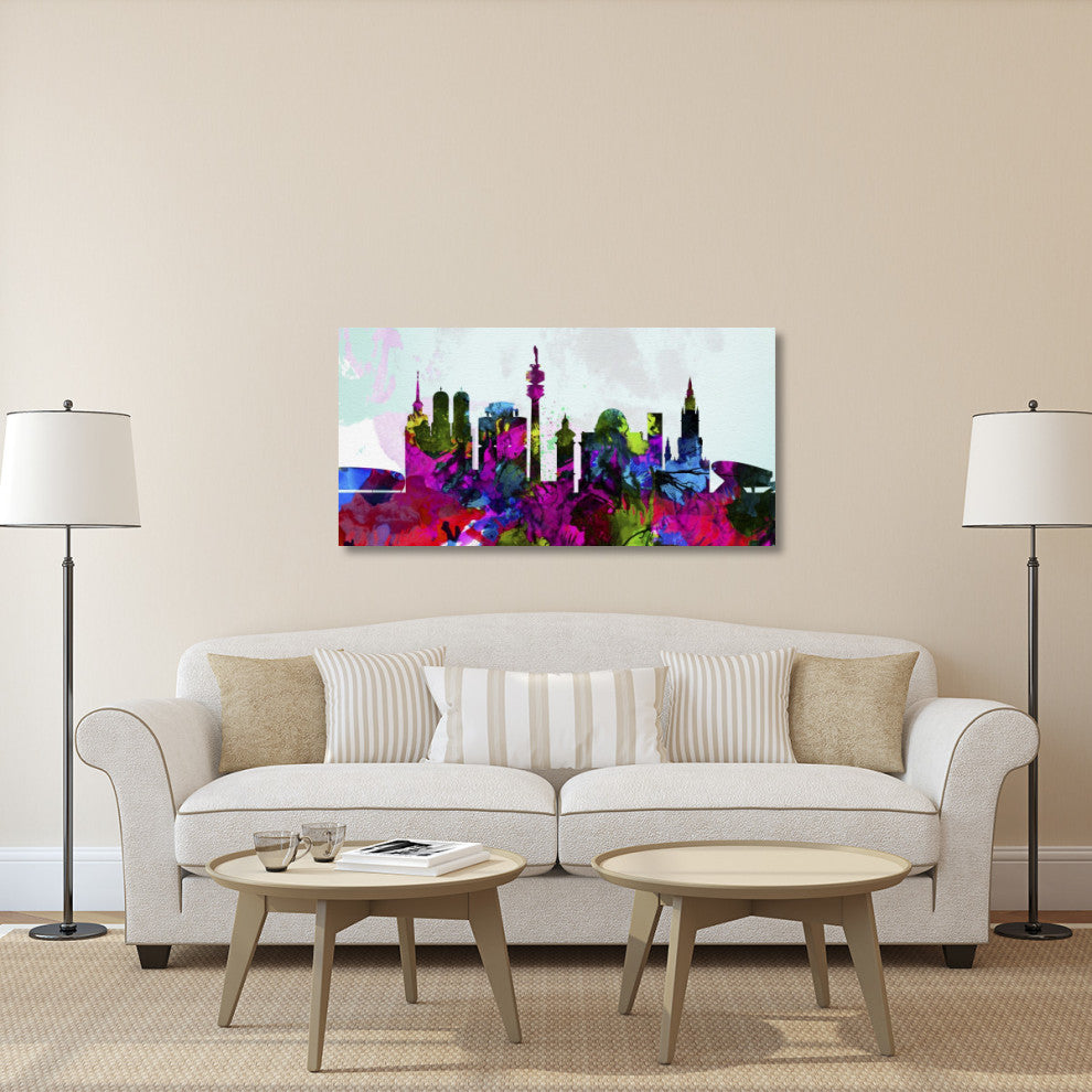"Munich City Skyline" Fine Art Print