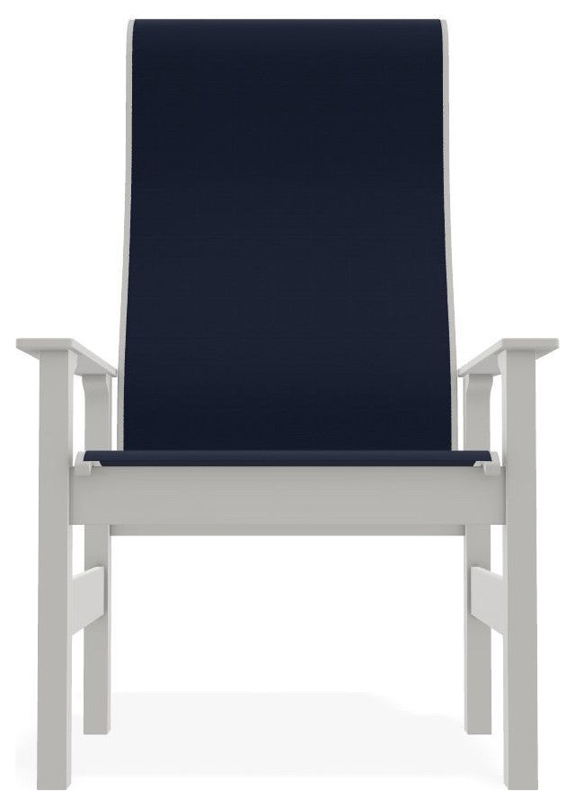 Leeward Sling Outdoor Supreme Armchair, Navy/Snow