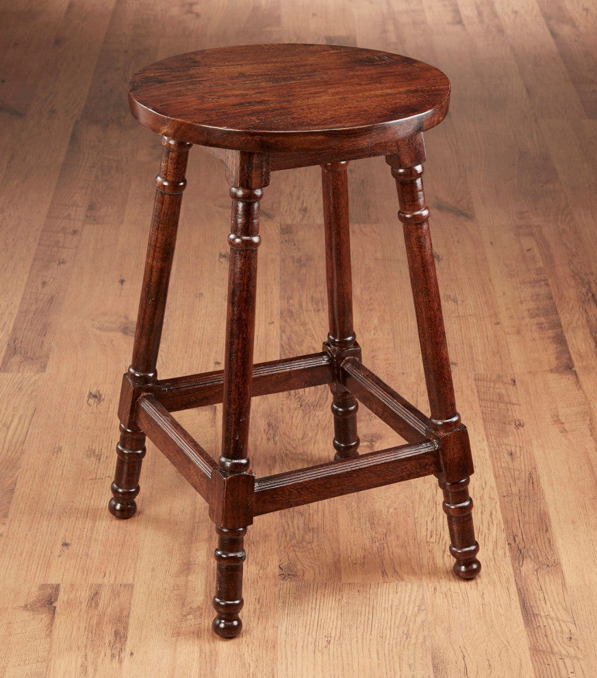 Closson 28" Bar Stool, Pecan