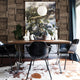 Wooden Crate Wallpaper, Taupe, Sample