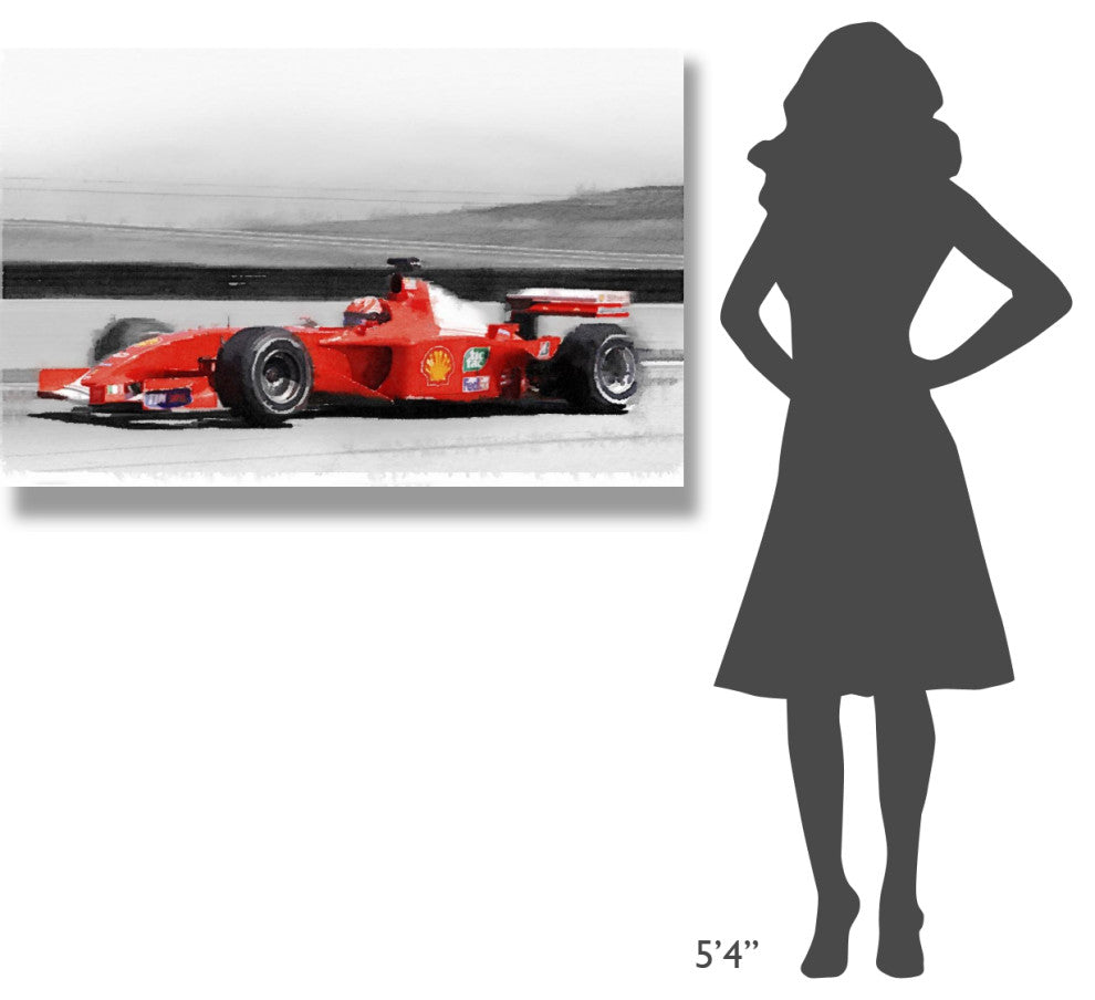 "Ferrari F1 Laguna Seca Watercolor" Fine Art Print