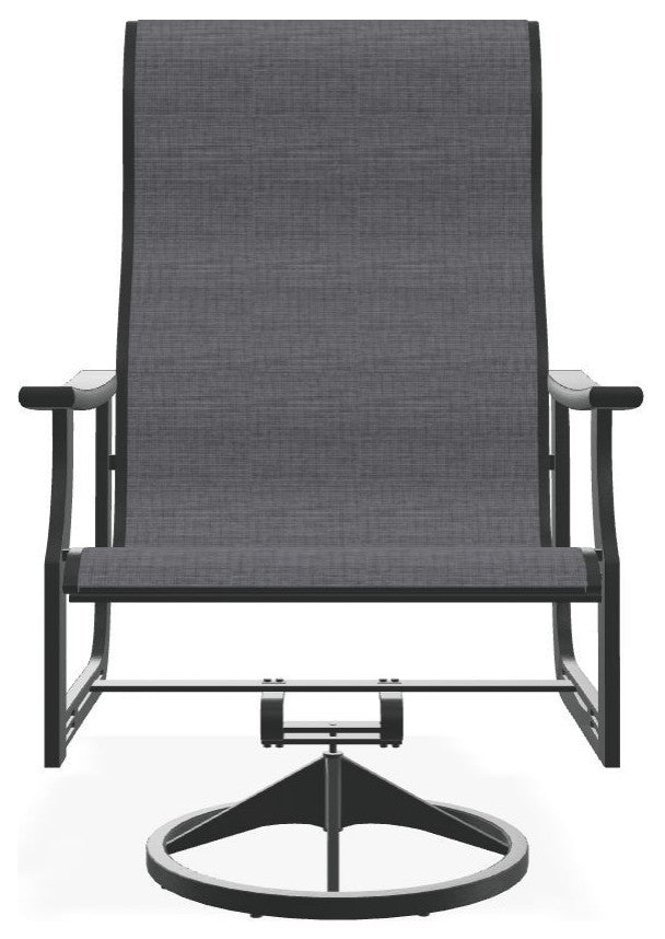 St. Catherine Sling Outdoor Supreme Swivel Rocker, Augustine Pewter/Graphite