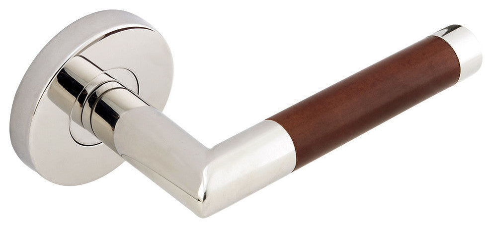 Cabernet Lever, Tubular Passage, Polished Stainless Steel, 2-3/8" Backset
