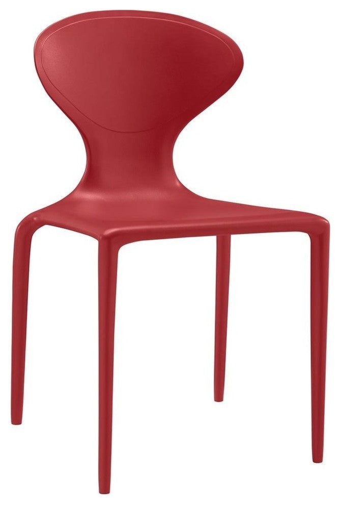 Modern Red Draw Dining Side Chair