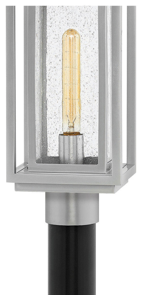 Hinkley Republic Medium Post Top Or Pier Mount Lantern, Satin Nickel