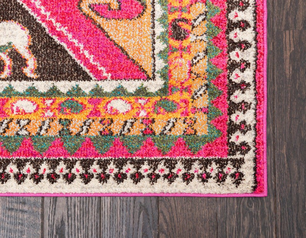 Unique Loom Pink Cuyahoga Sedona 7' 0 x 10' 0 Area Rug