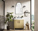 Home Living 30" Single Bathroom Vanity, Honey Brown With Backsplash