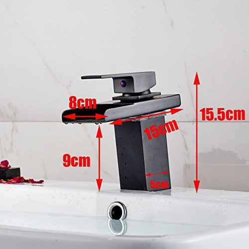 Quebec Oil Rubbed Bronze Deck Mounted Faucet.