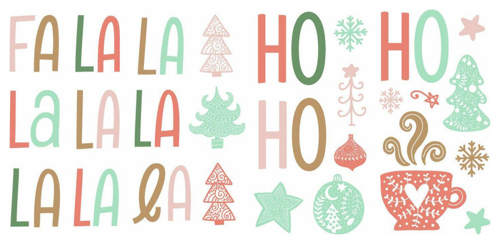 Fa La La La La Peel and Stick Wall Decals