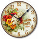 Vintage-Style 12  Inch Nasturtiums Clock
