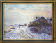 Gustave Loiseau Snow Rifts Near the Seine Framed Premium Canvas Print, 18"x24"
