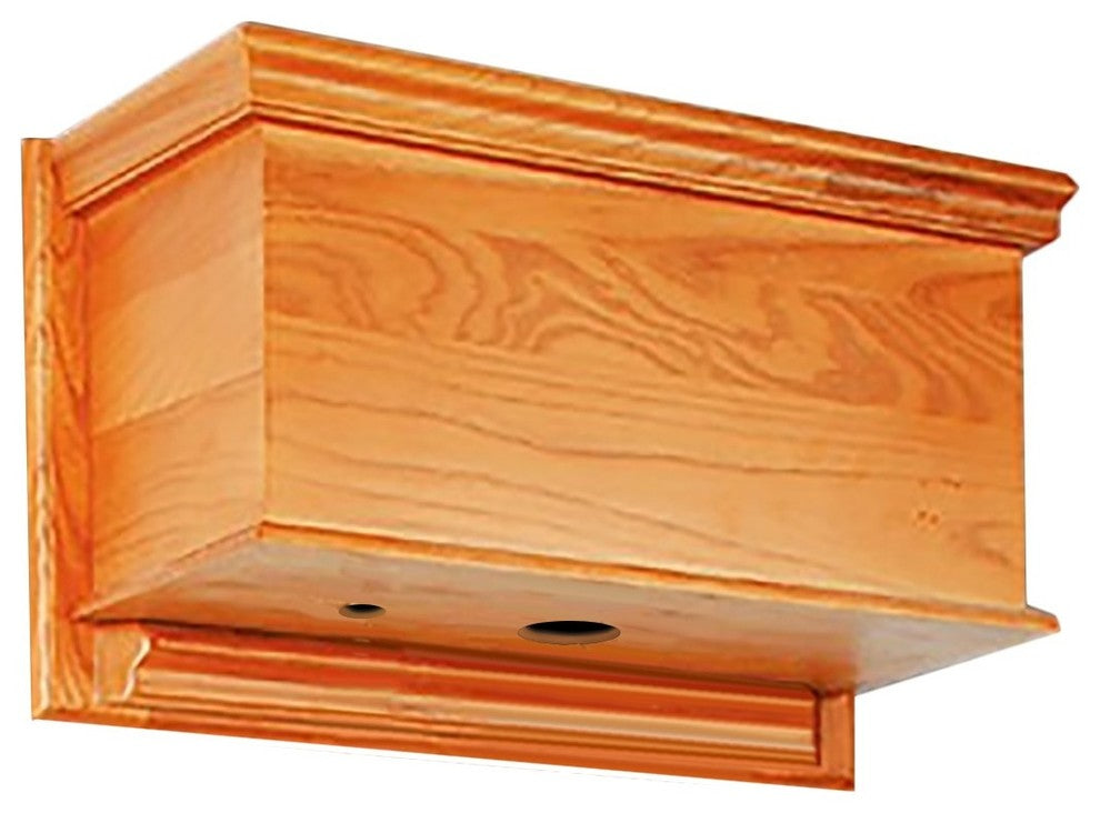 Light Oak High Tank Toilet Part Wooden Flat Tank Only Fits Both L and Z Pipes