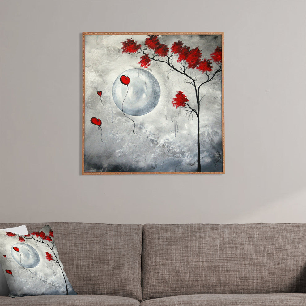 Deny Designs Madart Inc Far Side Of The Moon Framed Wall Art