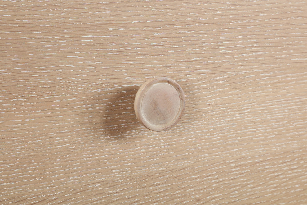 Harlow Solid Wood And Oak Veneer Night Stand, Natural