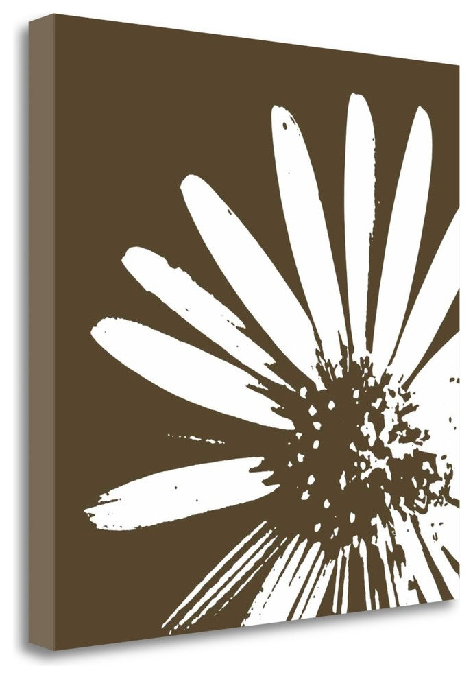 "Graphic Flower 2" By Graphinc,Ready to Hang Giclee Print on Gallery Wrap Canvas