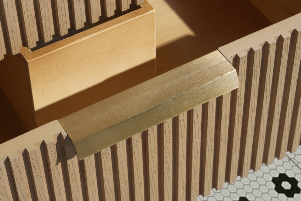 Ari Kitchen and Bath San Diego Bath Vanity, Oak, 55", Floating