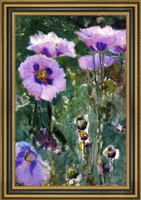 Walter Gay Poppies Pavillon Colombe  Framed Premium Canvas Print, 18"x27"