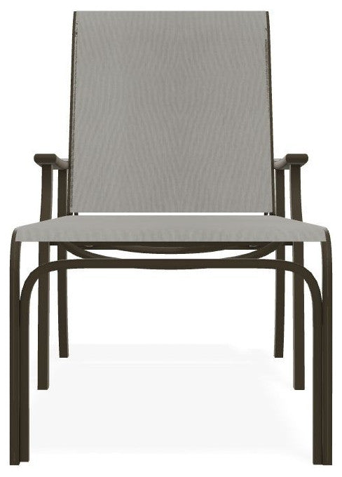 St. Catherine Sling 4-Position Outdoor Chaise Lounge, Augustine Oyster/Beachwood