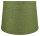 French Drum Burlap Lampshade, 10"x12"x8.5", Khaki Green