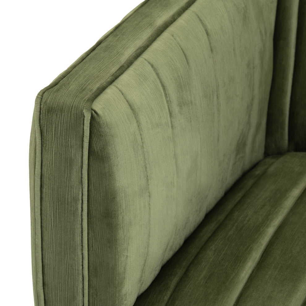 Green Upholstered Accent Chair