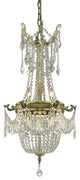 Elegant Esperanza Fixture, Antique Bronze Finish With Elegant Cut Crystal