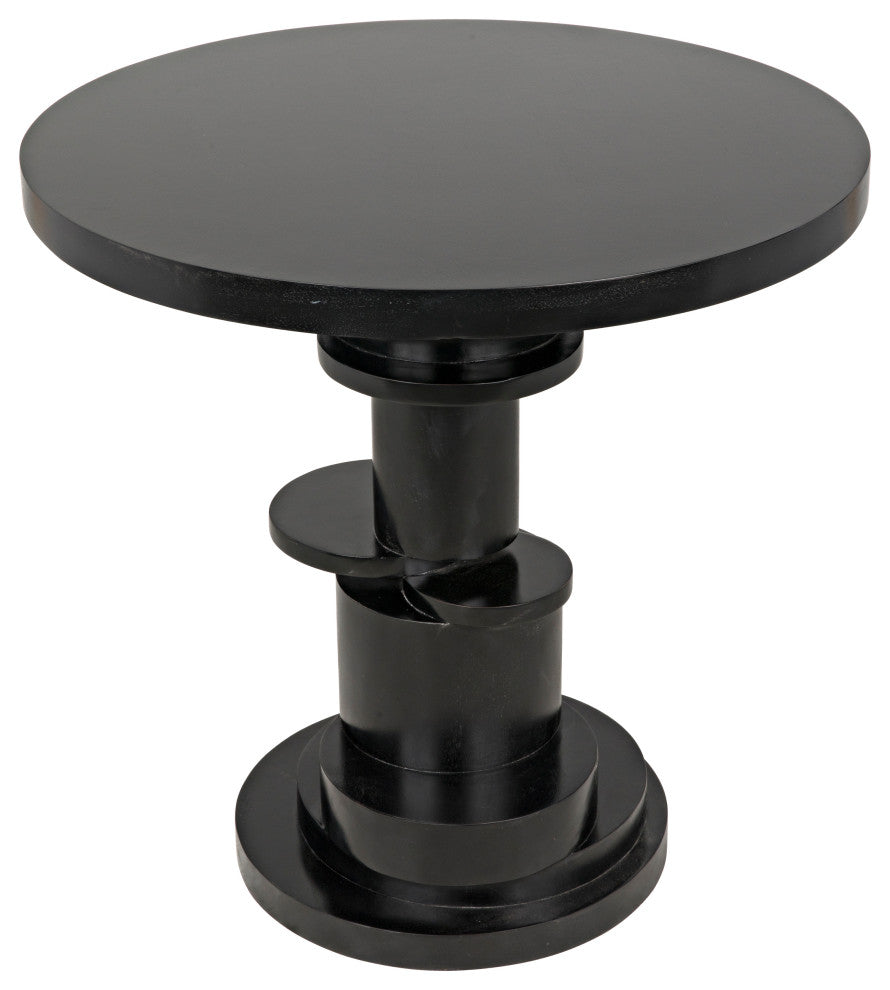 Hugo Side Table, Hand Rubbed Black