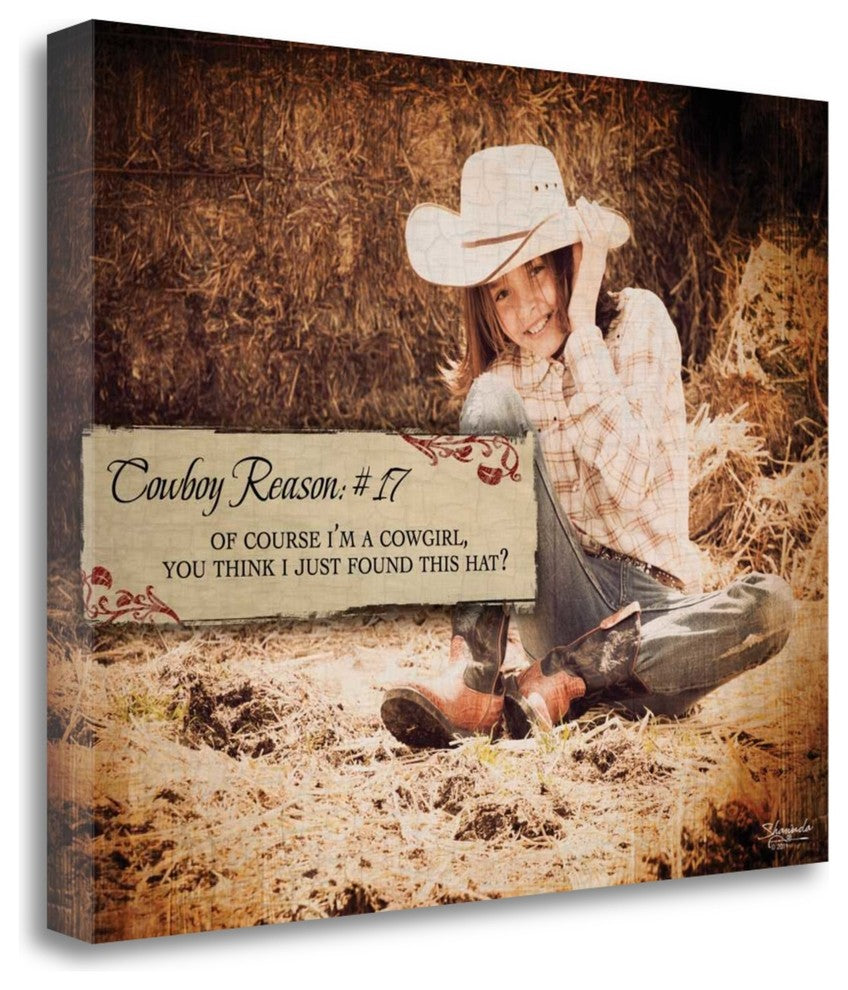 "Cowboy Reason 17" By Shawnda Eva, Giclee Print on Gallery Wrap Canvas