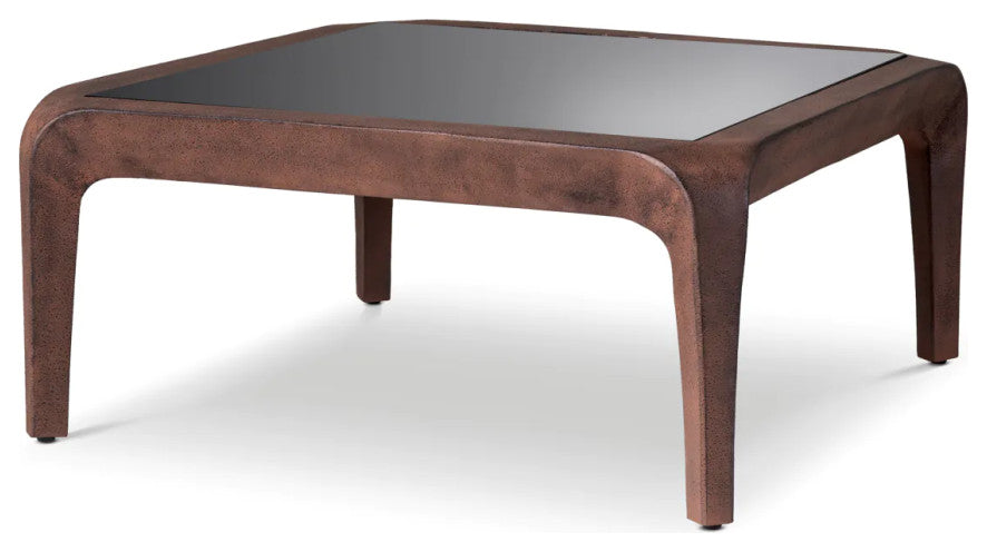 Oxidized Aluminum Coffee Table, Eichholtz Quentin