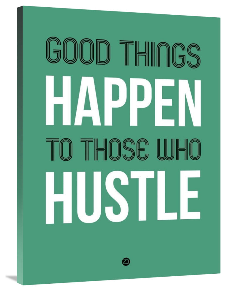 "Good Thing Happen Poster Green" Fine Art Print