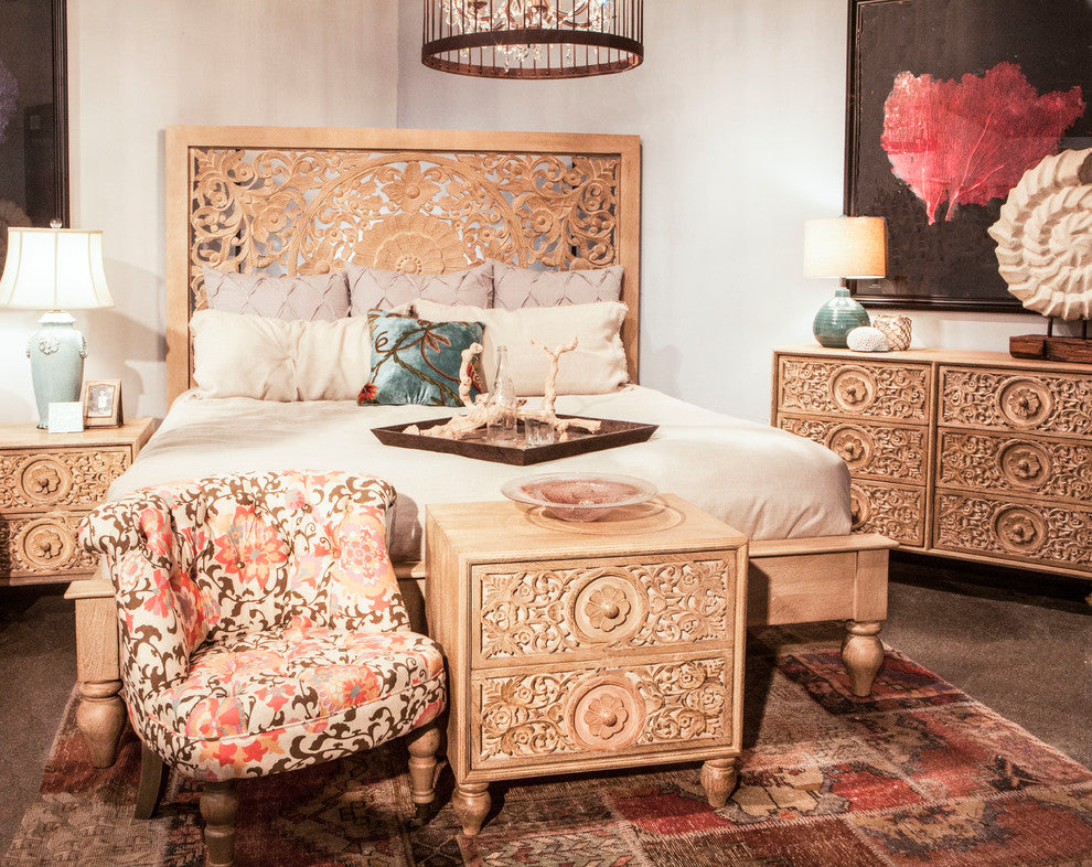 Haveli Mango Wood King Bed