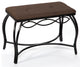 Mango Steam Berkeley Shoe Bench With Woven Fabric Top, Mocha Brown, Rectangular