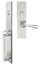 Breeze Lever, Mortise Entry Handleset, Left Hand, Satin Stainless Steel