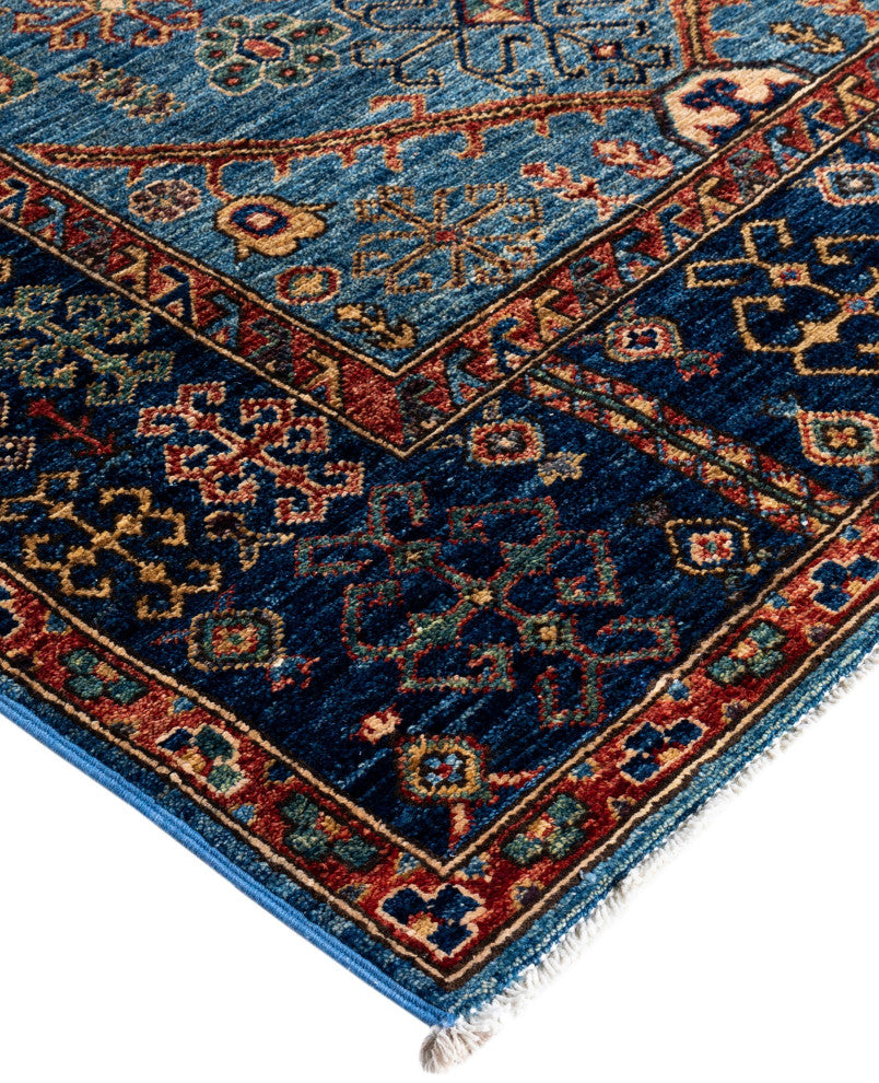 Serapi One-of-a-Kind Hand-Knotted Area Rug Light Blue, 5'11" x 8'11"