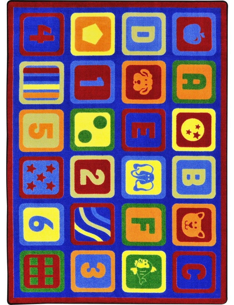 Kid Essentials Rug, Letters Count, 7'8"x10'9"