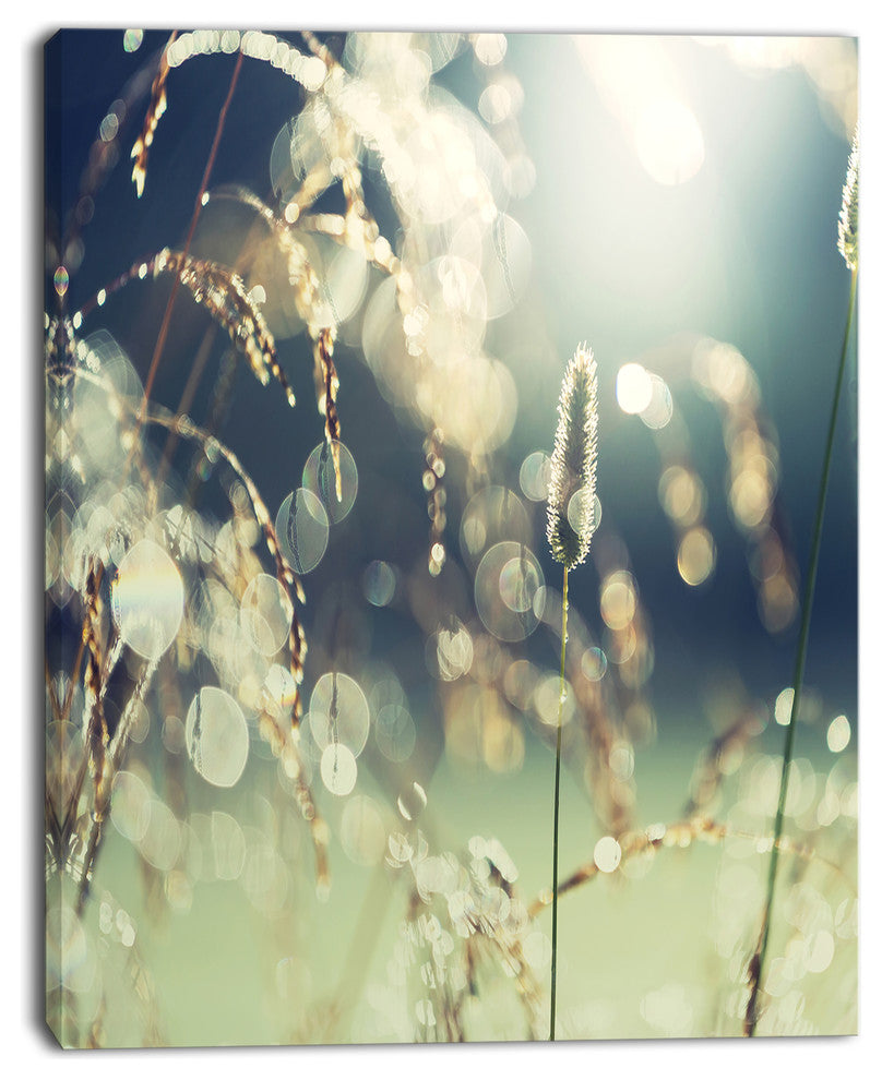 Sunny Meadow with Wild Flowers, Large Flower Canvas Wall Art, 30"x40"