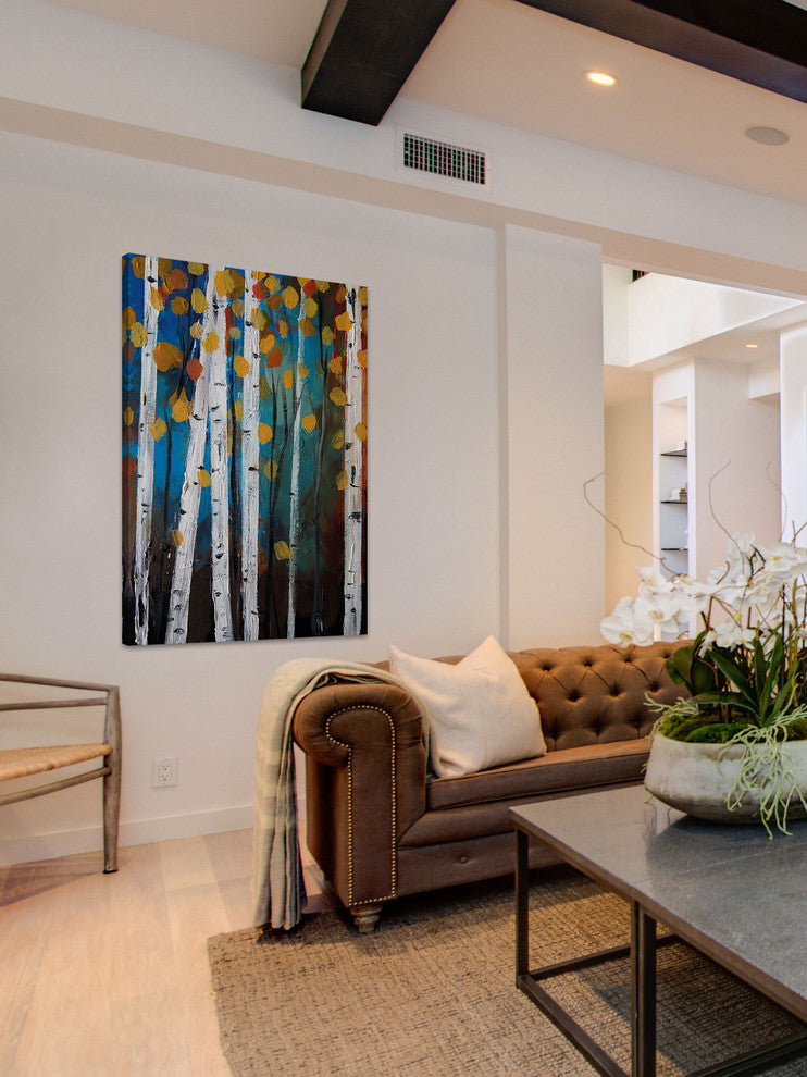 Marmont Hill, "Autumn Trees" by Christine Lindstrom on Wrapped Canvas, 40x60