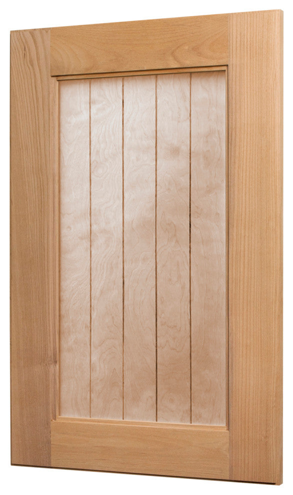 Shaker Style Recessed Medicine Cabinet, Unfinished Beadboard, 14"x24"