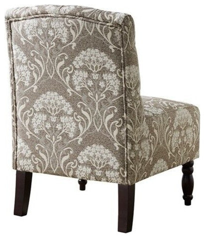Madison Park Lola Tufted Armless Chair, Beige, Taupe