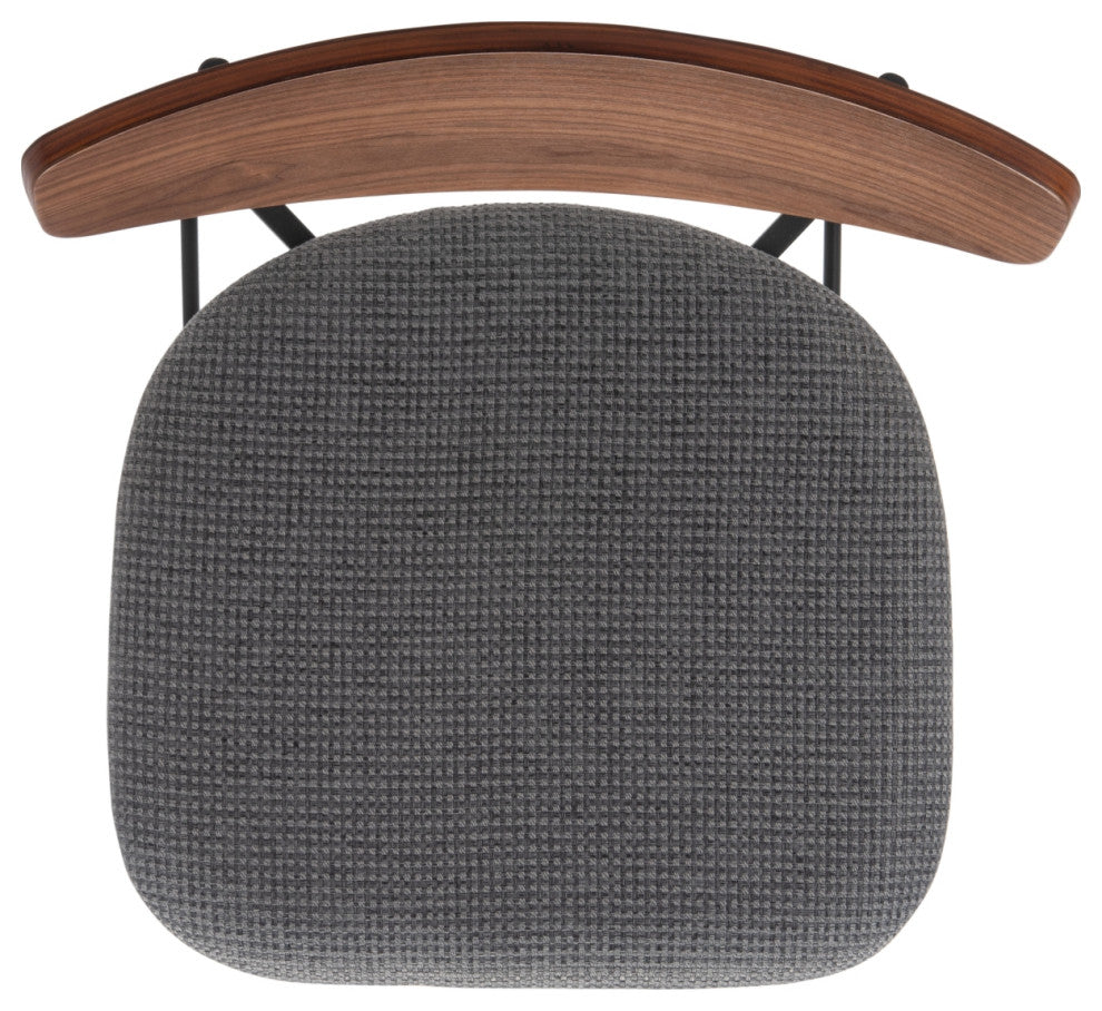 Safavieh Ryker Barstool, Walnut/Grey