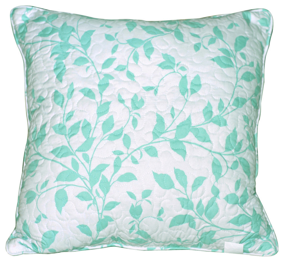 Birdsong 6-Piece Bed Spread Set, Green, Jumbo King / Cal King, 122"x106"