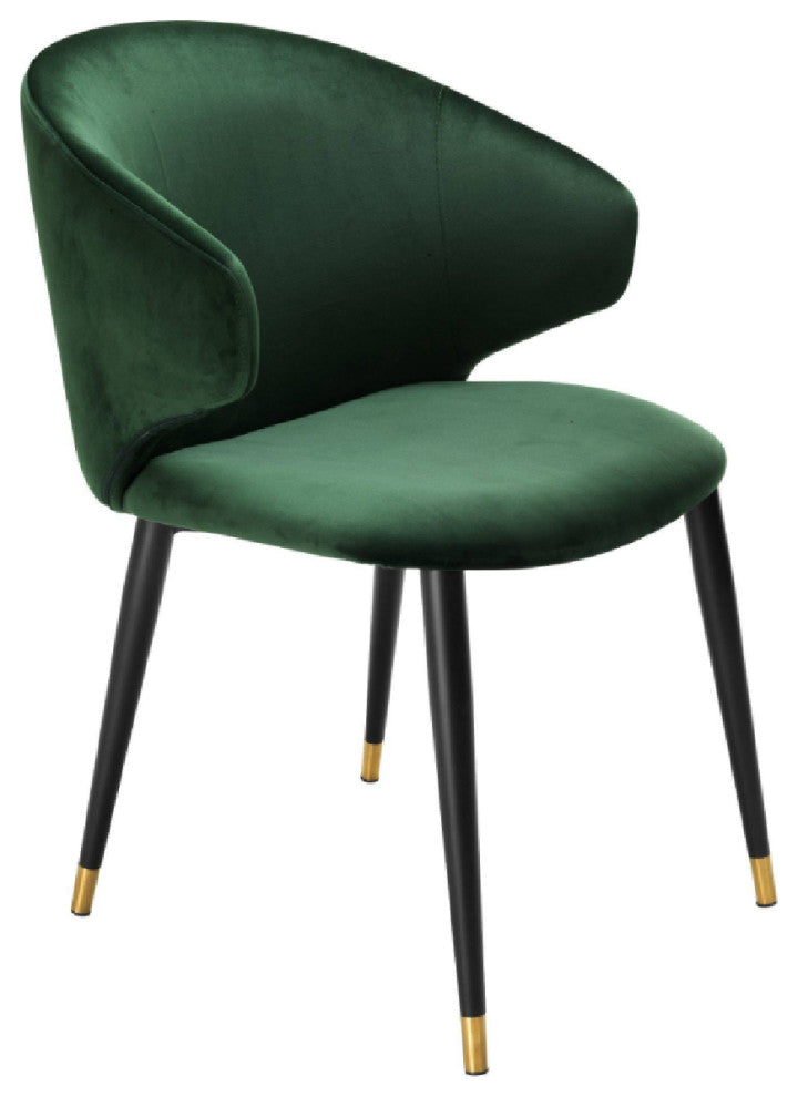 Green Velvet Dining Armchair | Eichholtz Volante