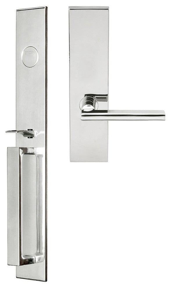 Sunrise Lever, Mortise Dummy Handleset, Right Hand, Polished Stainless Steel