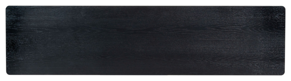 Safavieh Couture Jaylessa Wood 3 Door Tv Stand, Black