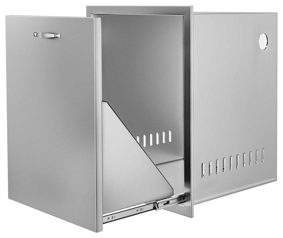 Outdoor Kitchen Propane Tank Drawer Stainless Steel Pull Out Trash Drawer