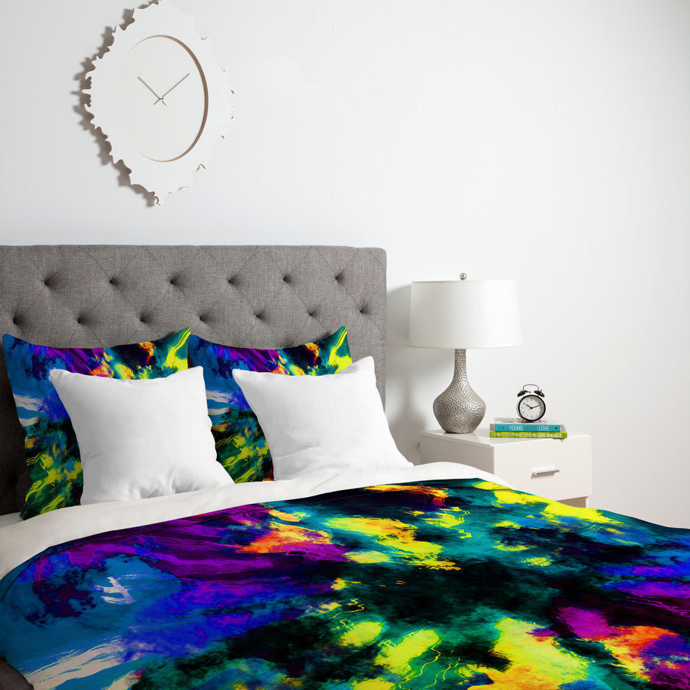 Deny Designs Caleb Troy Bat Crazy Clouds Duvet Cover - Lightweight