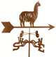 Alpaca/Llama Weathervane With Post Mount