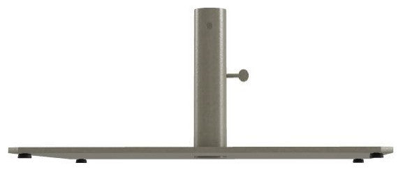 24" Square Powdercoated Steel Umbrella Base, Storm