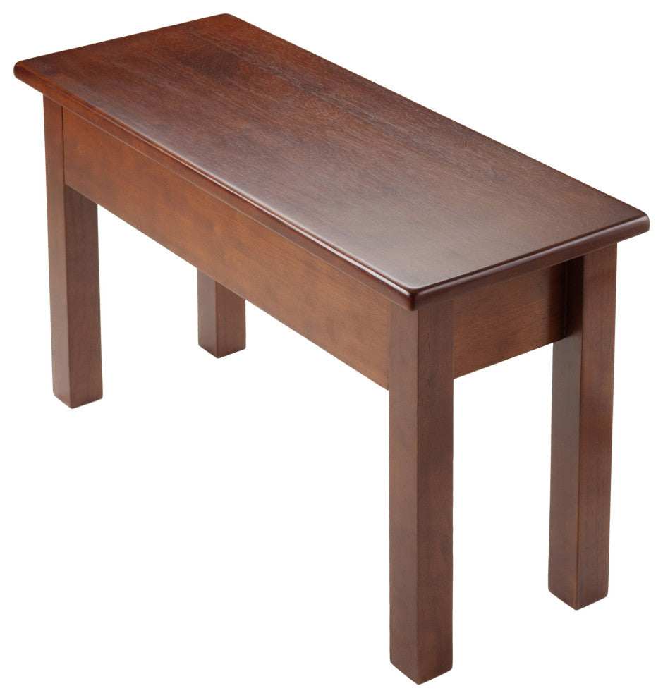 Emmett Bench with Seat Storage, Walnut