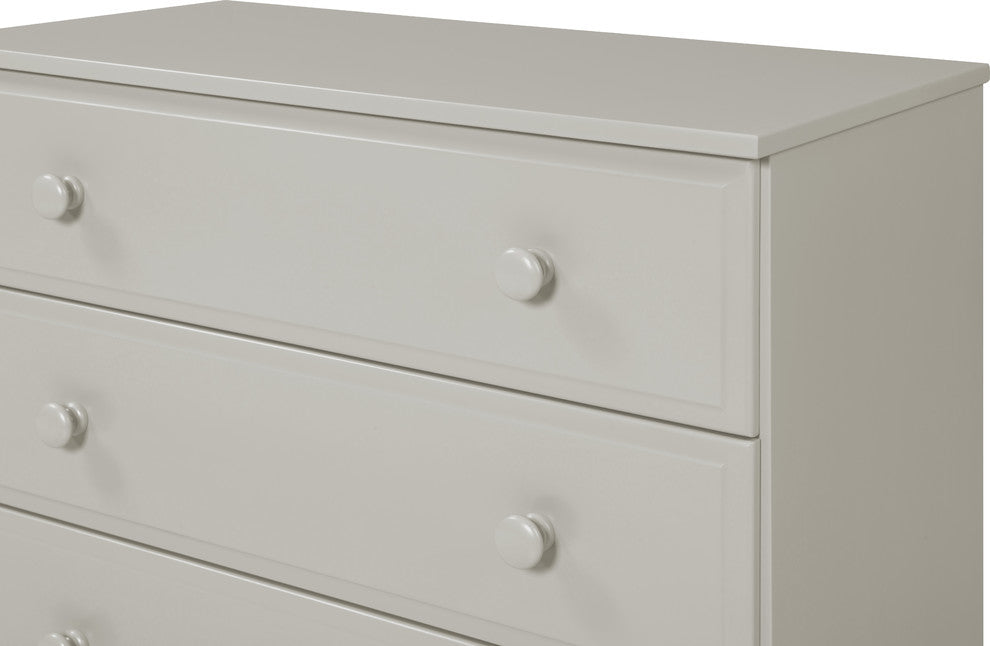 Essentials Five Drawer Chest, Gray Finish